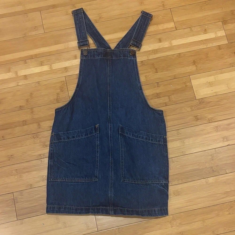 blue jean dress forever 21 Forever 21 Medium Wash Blue Denim Button-up Classic Dress ~ Size Small NWOT